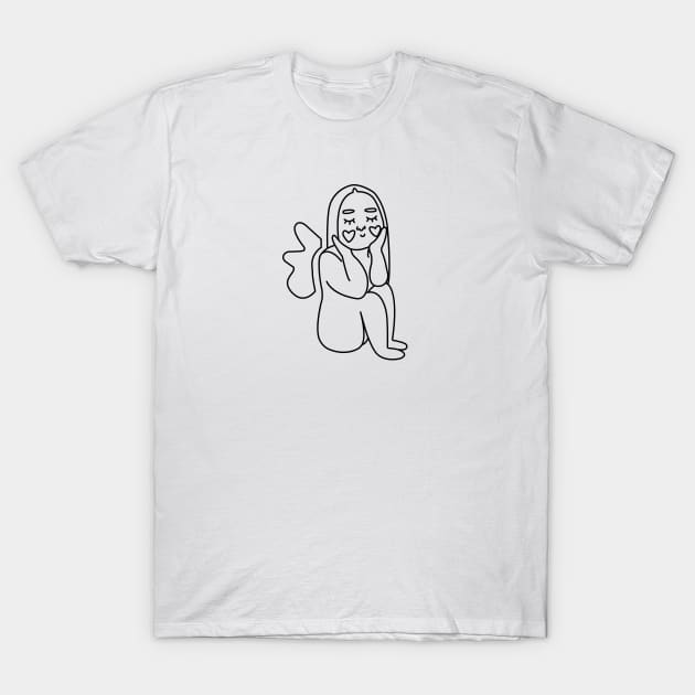 Little angel girl T-Shirt by Eva Martinelli